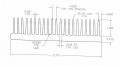 5.375" Wide Extruded Aluminum Heatsink